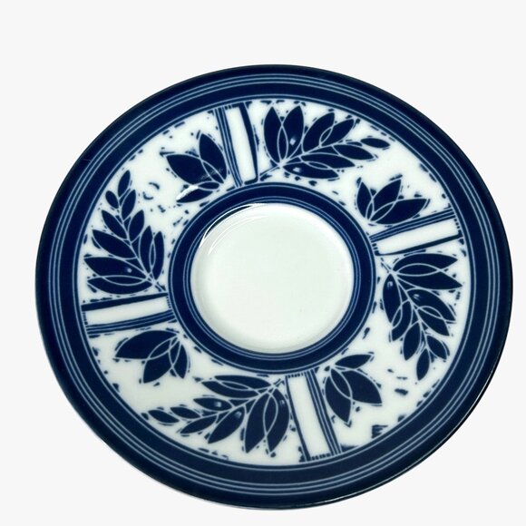 Vintage Dansk Ceylon Blue White Ceramic Tea/Coffee Cups Saucers Set 4 Portugal - Picture 2 of 9